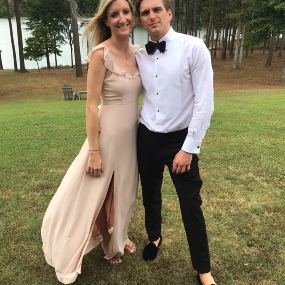 BHLDN nude Diana dress size small